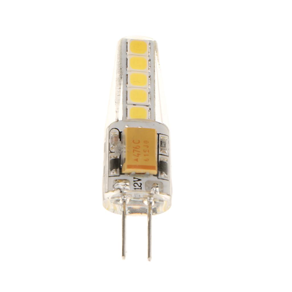2X 2w G4 Silicon Led Corn Bulb Lamp Energy Saving Bulb Ac / Dc12v White