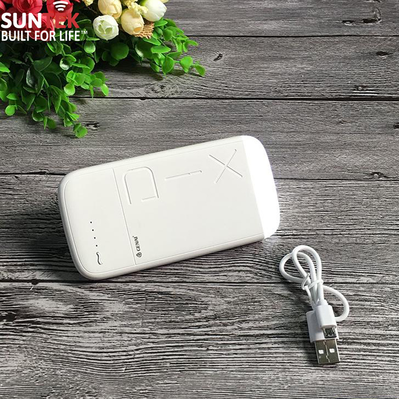 Pin Sạc Dự Phòng Genai J17 10.000mAh Kiêm Đèn LED Chiếu Sáng - Hàng Nhập Khẩu