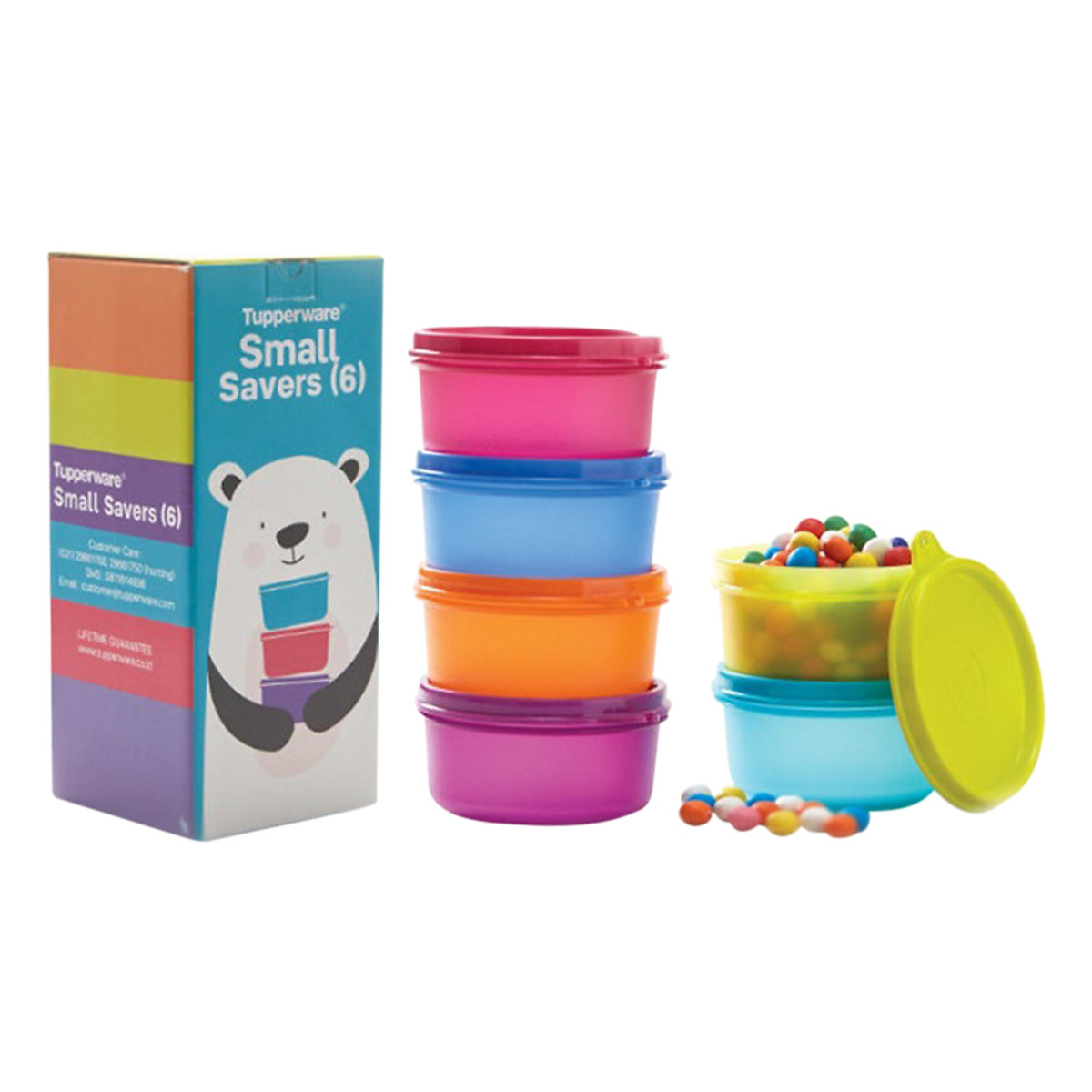 Bộ hộp BQTP Tupperware Colorful Small Server 200ML