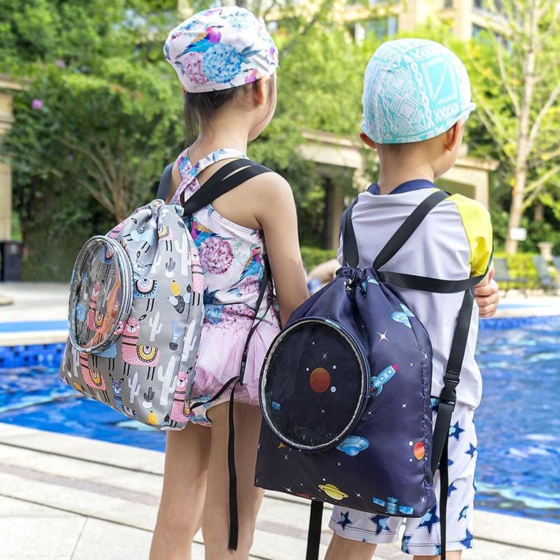 Ba Lô Đựng Đồ Bơi Chống Thấm Nước Có Ngăn Khô Và Ướt Cho Bé