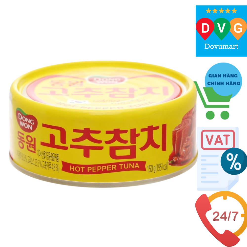 Cá Ngừ Cay Hạt Tiêu Dongwon Hàn Quốc Hộp 150G / 동원) 고추참치 150G