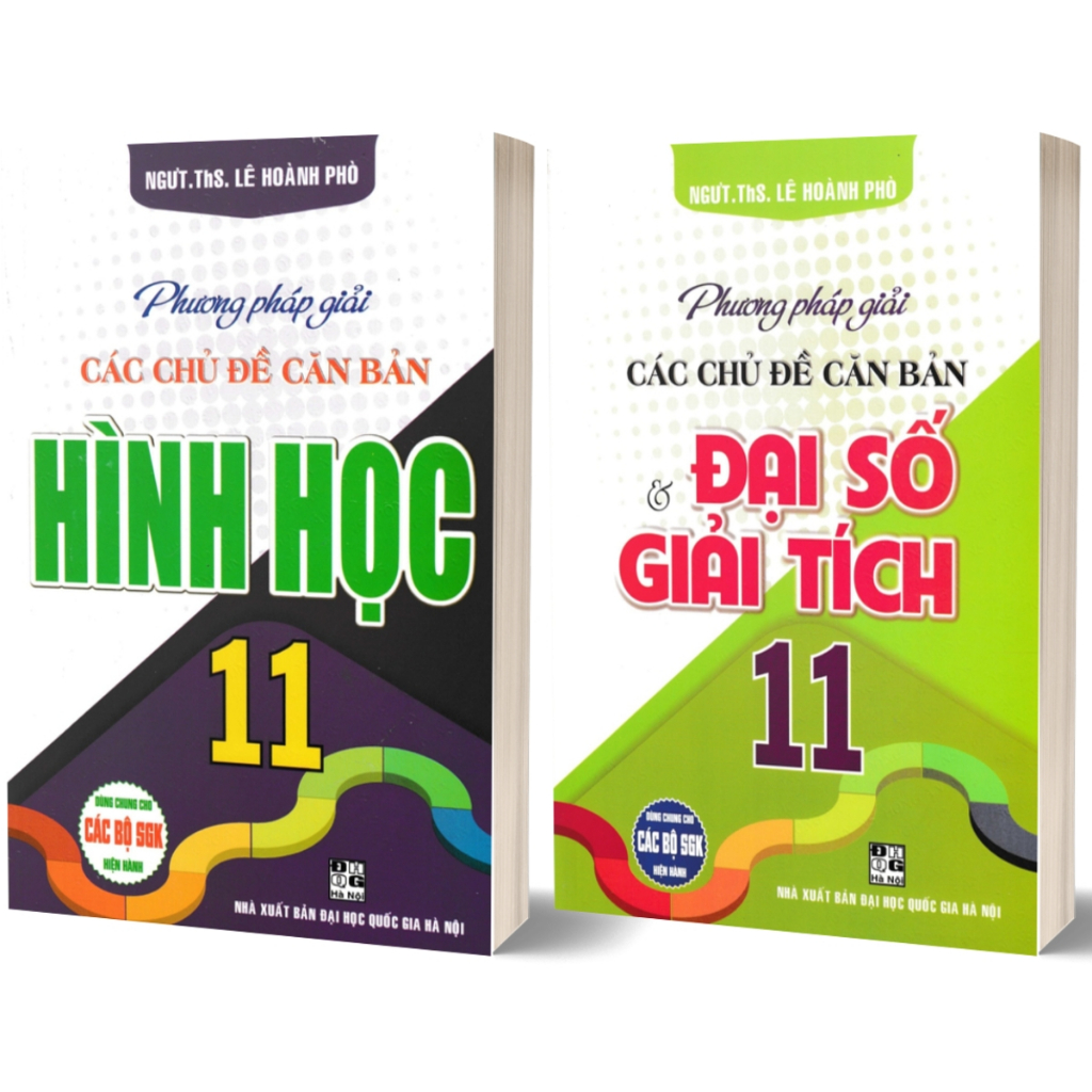 Combo Phương Pháp Giải Các Chủ Đề Căn Bản Đại Số Và Giải Tích + Hình Học 11