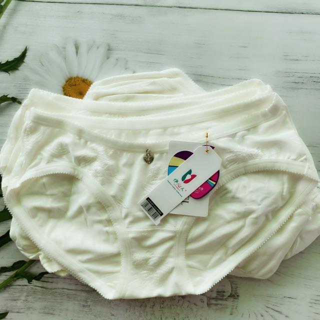 Quần Lót Nữ Thun 100% Cotton Trắng