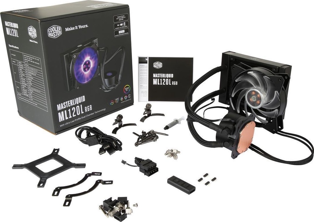 Tản nhiệt nước CPU Cooler Master Liquid ML120L RGB - Hàng Chính Hãng