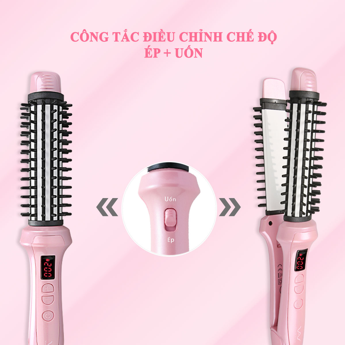 Máy Ép Tóc SIÊU THẲNG - LƯỢC ĐIỆN ĐA NĂNG VAV059