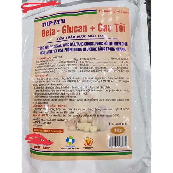 1kg BETA-GLUCAN-CAO TỎI tăng cường miễn dịch giúp điều trị bệnh, tiêu hoá tốt hơn