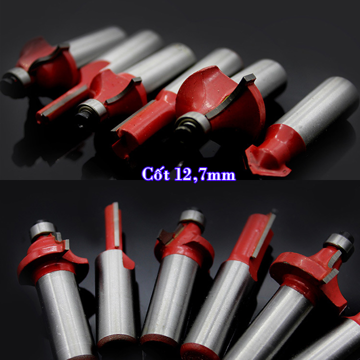 Bộ Mũi Soi Gỗ. Mũi Phay Gỗ Đa Năng 12 Chi Tiết