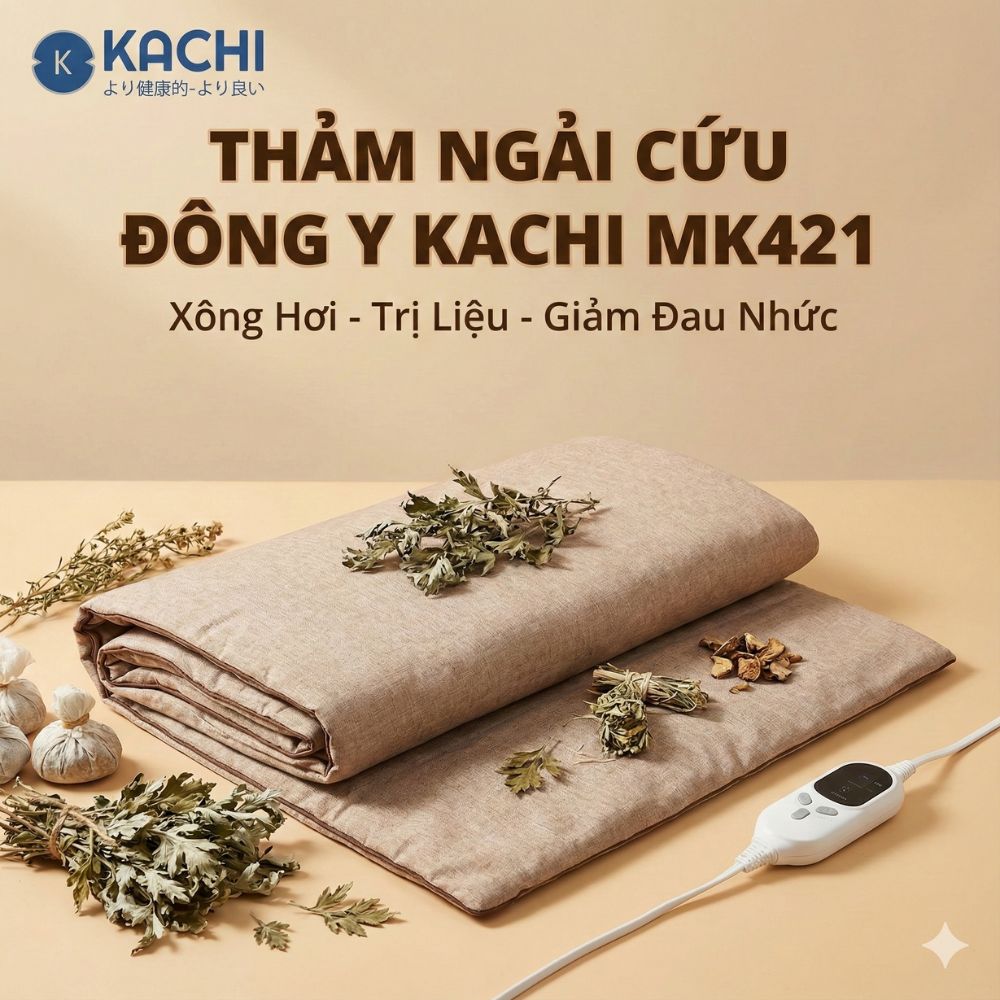 Thảm Điện Ngải Cứu Kachi MK421: Giải Pháp Trị Liệu Đông Y Toàn Diện Ngay Tại Nhà - hàng chính hãng