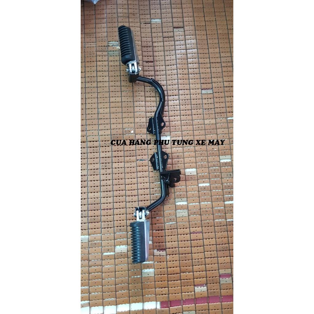 Gác máy gắn xe Wave nhỏ kèm gác chân xếp sau cao cấp