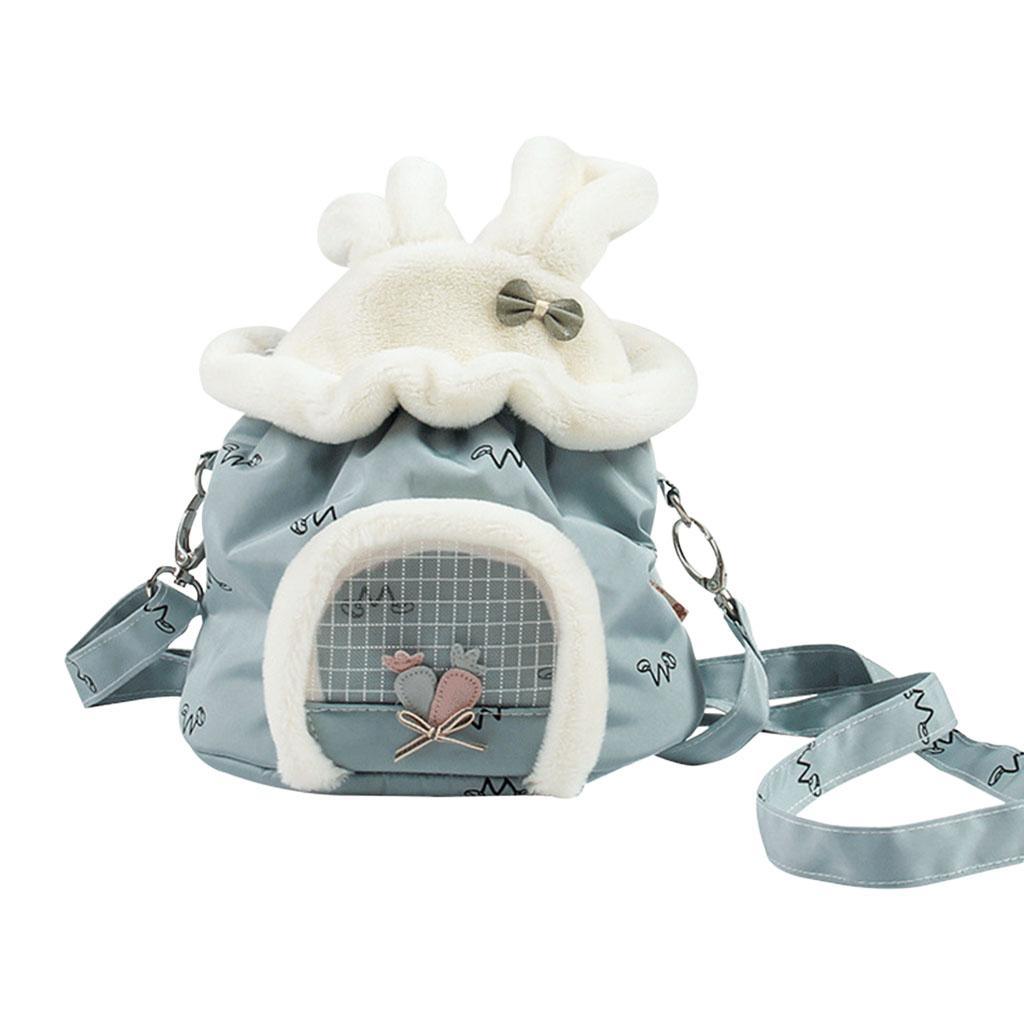 Hamster Carry Pouch Travel Carrier Breathable for Squirrel Hedgehog Pink