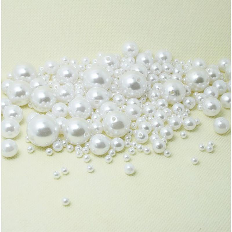 Hạt Ngọc Ốc Xỏ lỗ sẵn - Màu trắng 9mm - 10mm Dùng Làm Nhẫn, Dây Chuyền, Bông tai - Danny Jewelry