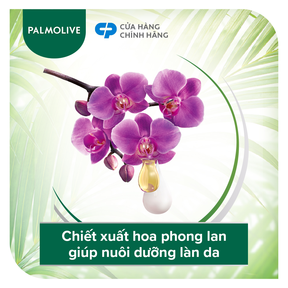 Bộ 4 Sữa tắm Palmolive Naturals chiết xuất 100% thiên nhiên 500g chiết xuất từ hoa anh đào và phong lan