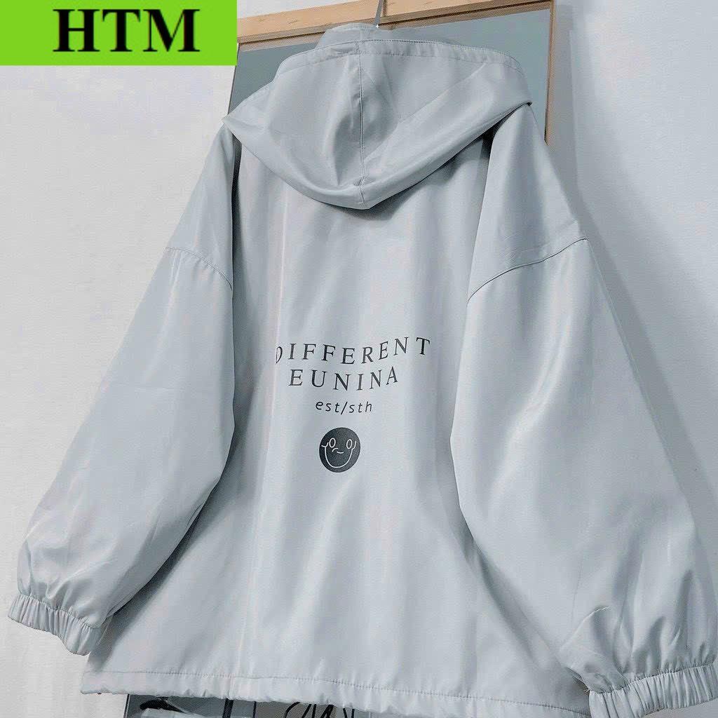 Áo Khoác Dù Nam Nữ 2 Lớp Trước Áo Có in Mặt Cười HTM FASHION