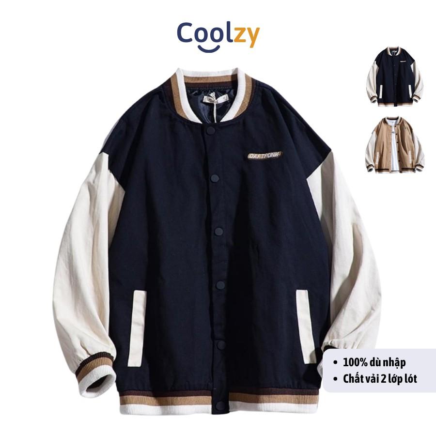 Áo bomber jacket khoác dù bóng chày form rộng 2 lớp style Unisex cho nam nữ JK02