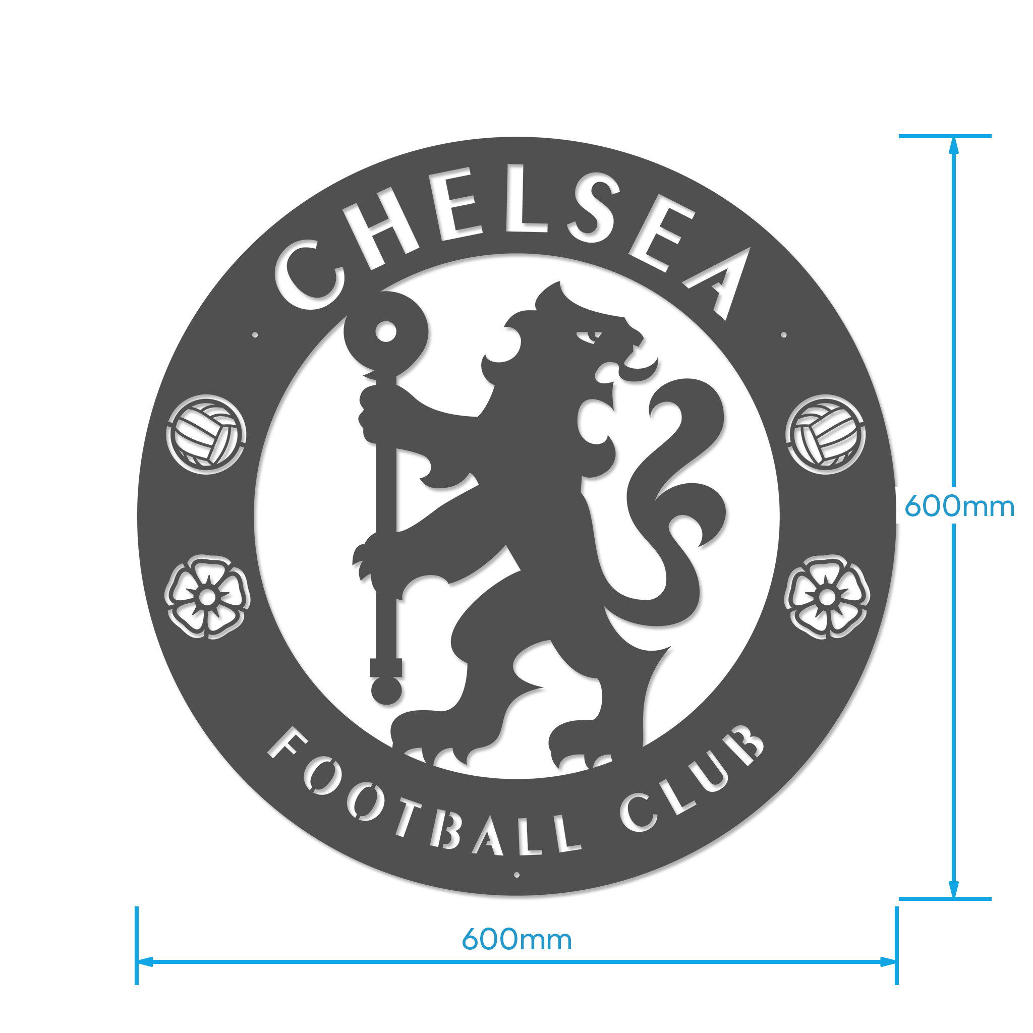 Logo Chelsea khung trang trí