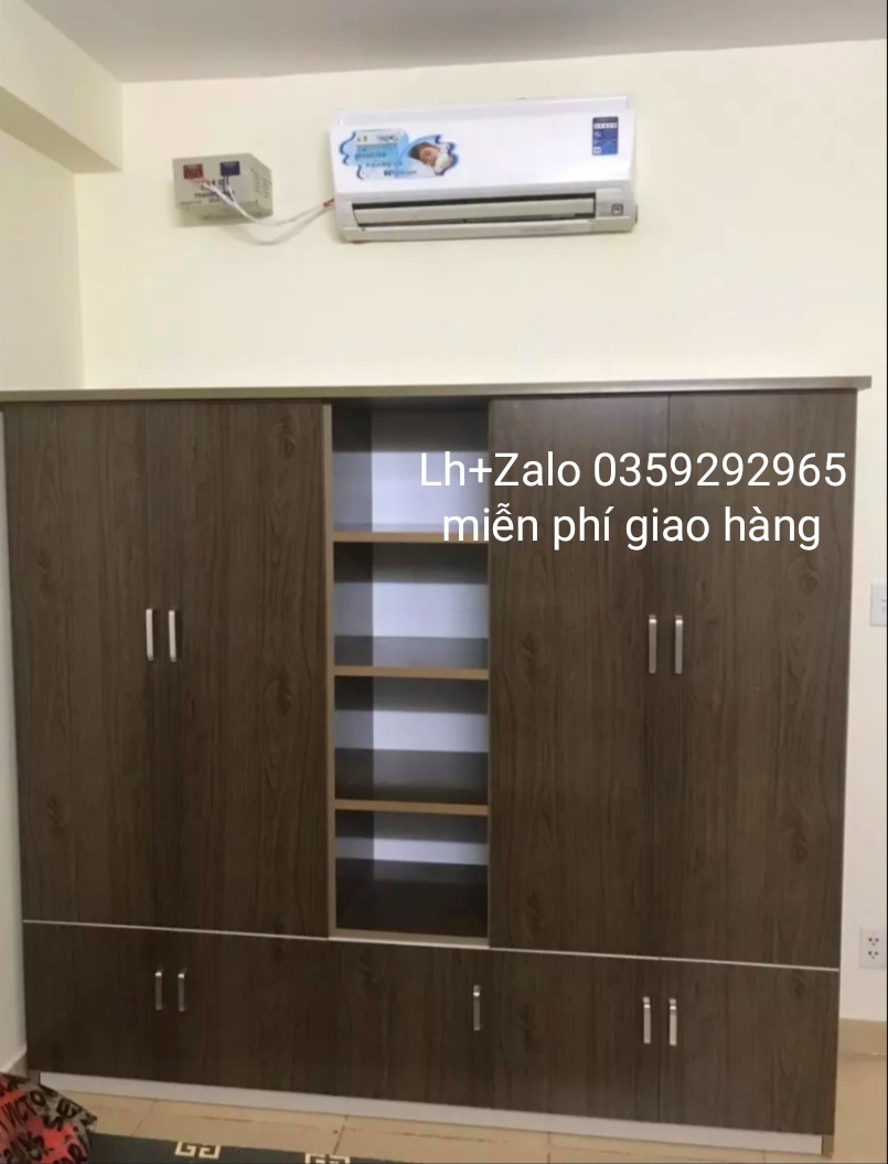 Tủ nhựa đài Loan 4 cánh 1 kệ