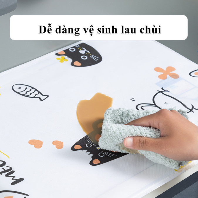 Tấm Phủ Lò Vi Sóng / Lò Nướng Họa Tiết Tinh Tế Có Ngăn Bên Hông Tiện Dụng (NGẪU NHIÊN)