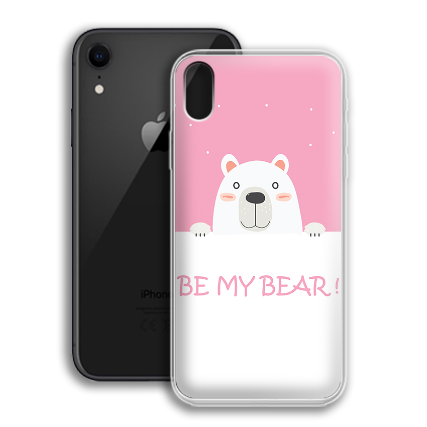Ốp lưng dẻo cho điện thoại Apple Iphone XR - 01016 0552 BEAR04 - Hàng Chính Hãng