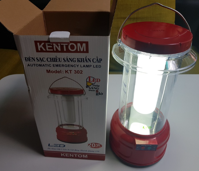 Đèn Sạc Chiếu Sáng Khẩn Cấp Kentom KT-302