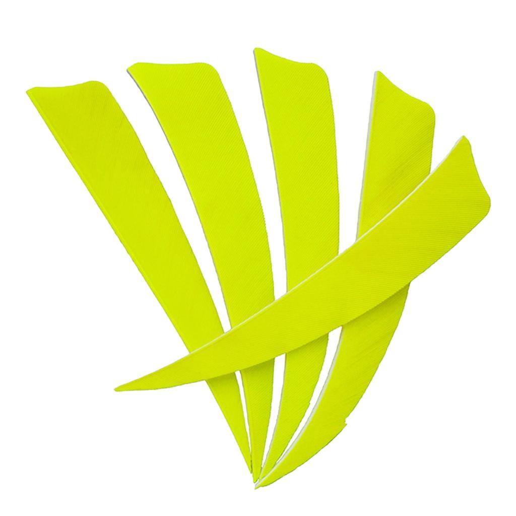 2-6pack 12 Pieces 4 Inch Archery Arrow Feathers Fletchings Vanes Fluorescent