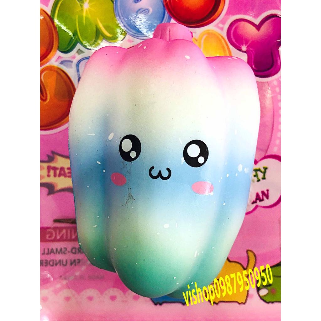 Squishy Lớn JUMBO Hình quả ớt chuông biểu cảm Đồ Chơi Xốp Giảm Stress Hình mềm mịn dễ Thương đàn hồi Cho Bé