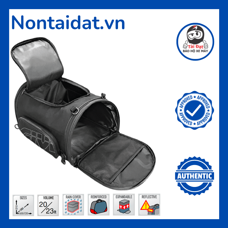 Túi du lịch, gắn yên sau xe máy GIVI TR22 Duffle Bag 22 lít - thương hiệu Italia