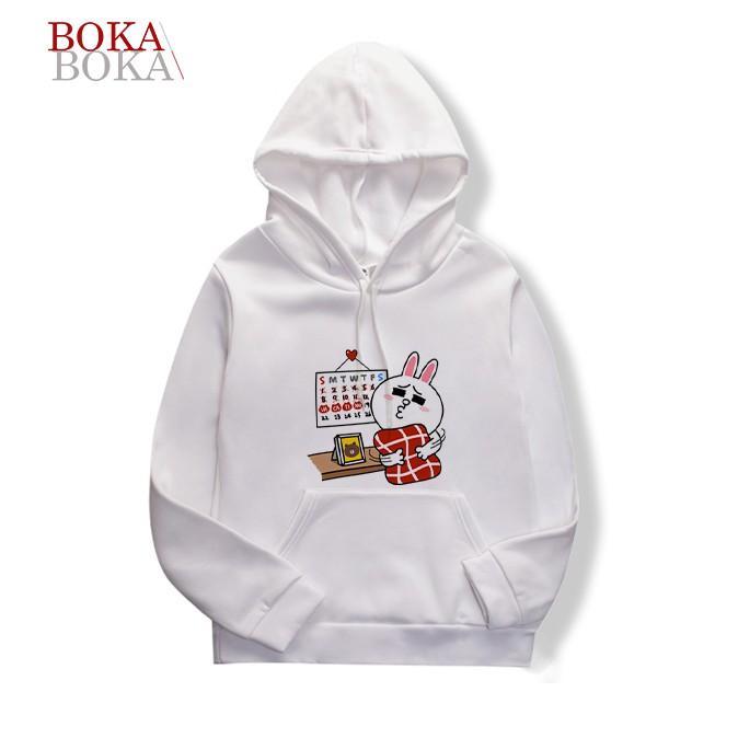 Áo Hoodie Nỉ In Hình Brown và Cony Unisex Nam và Nữ