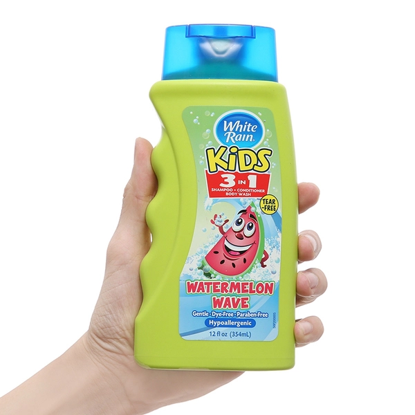 Dầu tắm gội trẻ em White Rain Kids 3in1 Watermelon Wave 354ml