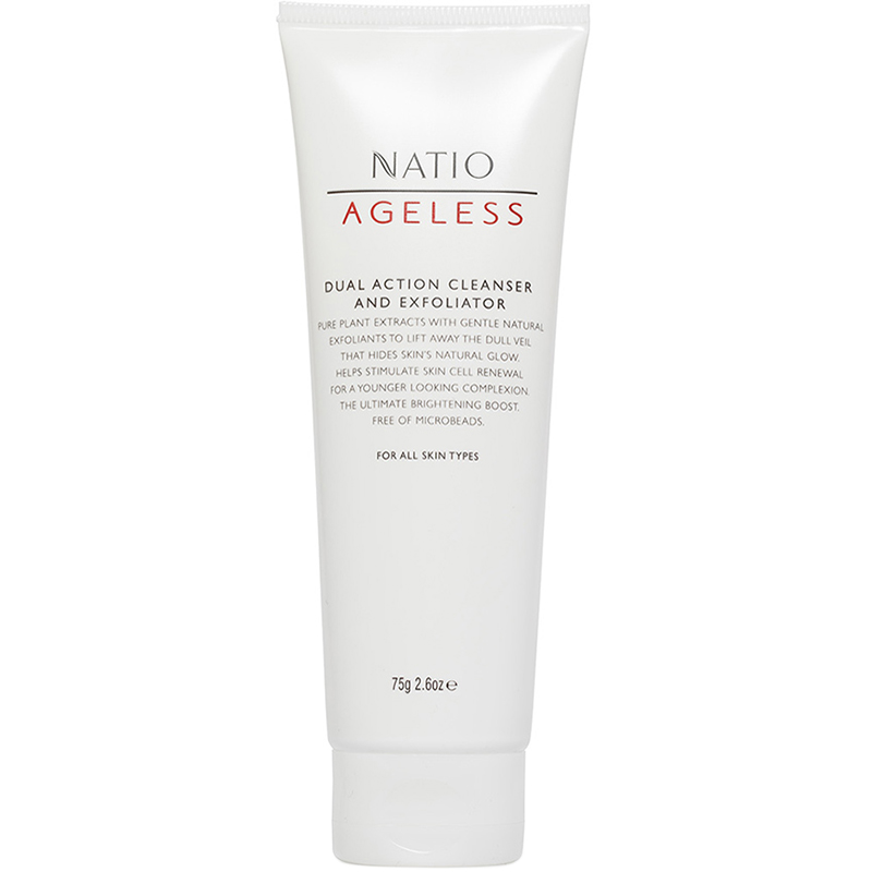 Sữa Rửa Mặt Làm Sạch Tế Bào Chết Natio Ageless Dual Action Cleanser And Exfoliator 75g