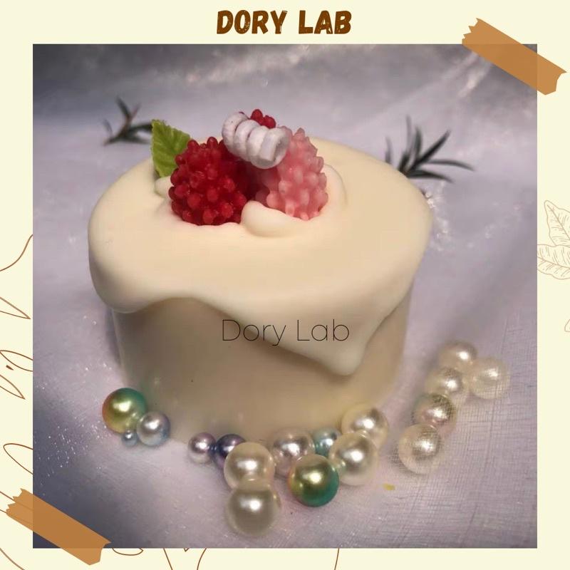 Nến Thơm Bánh Kem Dâu Rừng, Quà Tặng Ý Nghĩa - Dory Lab