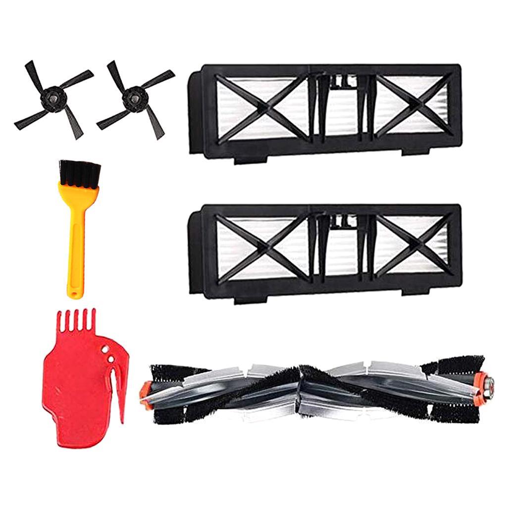Vacuum Parts 2 Side Brush + Combo Brush + Cleaning Brush + 2 Hepa Filter