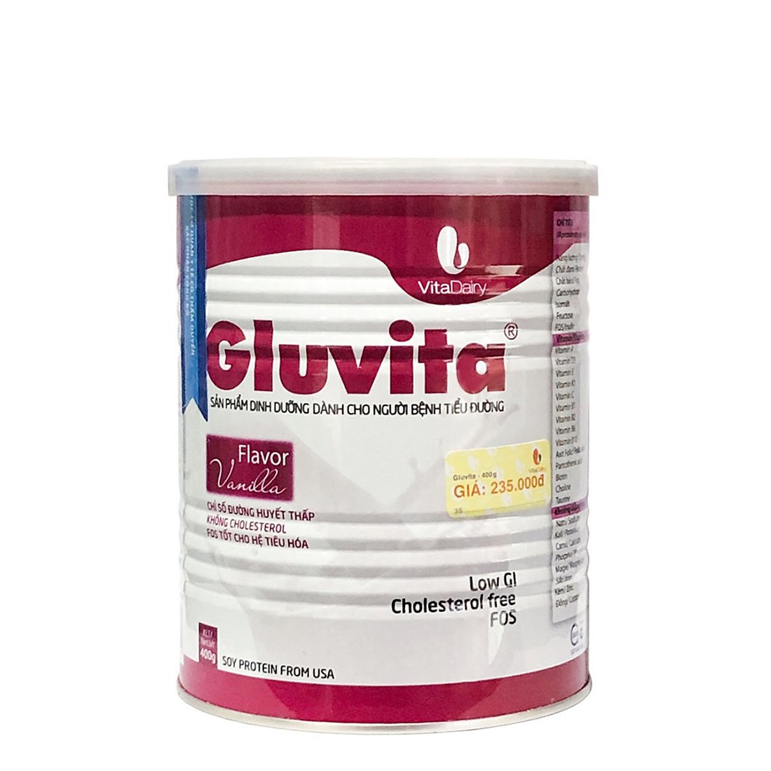 3 Hộp Sữa Bột VitaDairy Gluvita (400g)