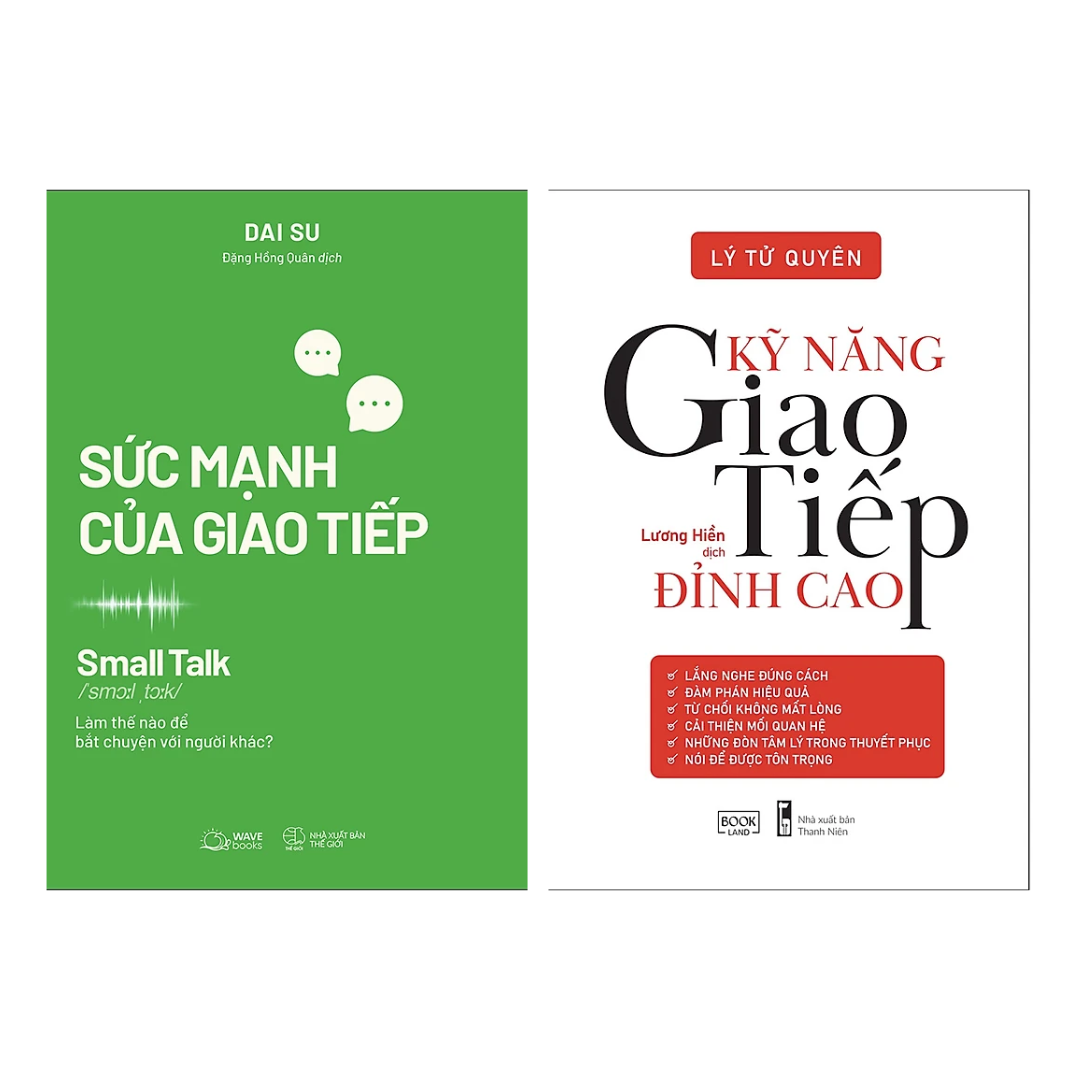 Sách - Combo 2 Cuốn: Small Talk - Sức Mạnh Của Giao Tiếp + Kỹ Năng Giao Tiếp Đỉnh Cao