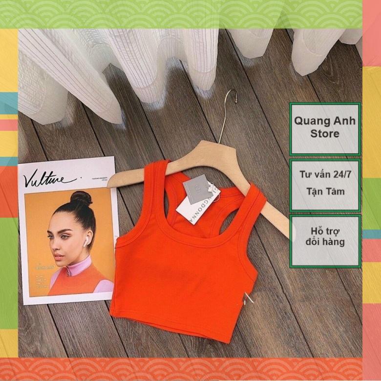 Áo Ba Lỗ Dáng Croptop Chất Cotton_Xưởng May Quang Anh