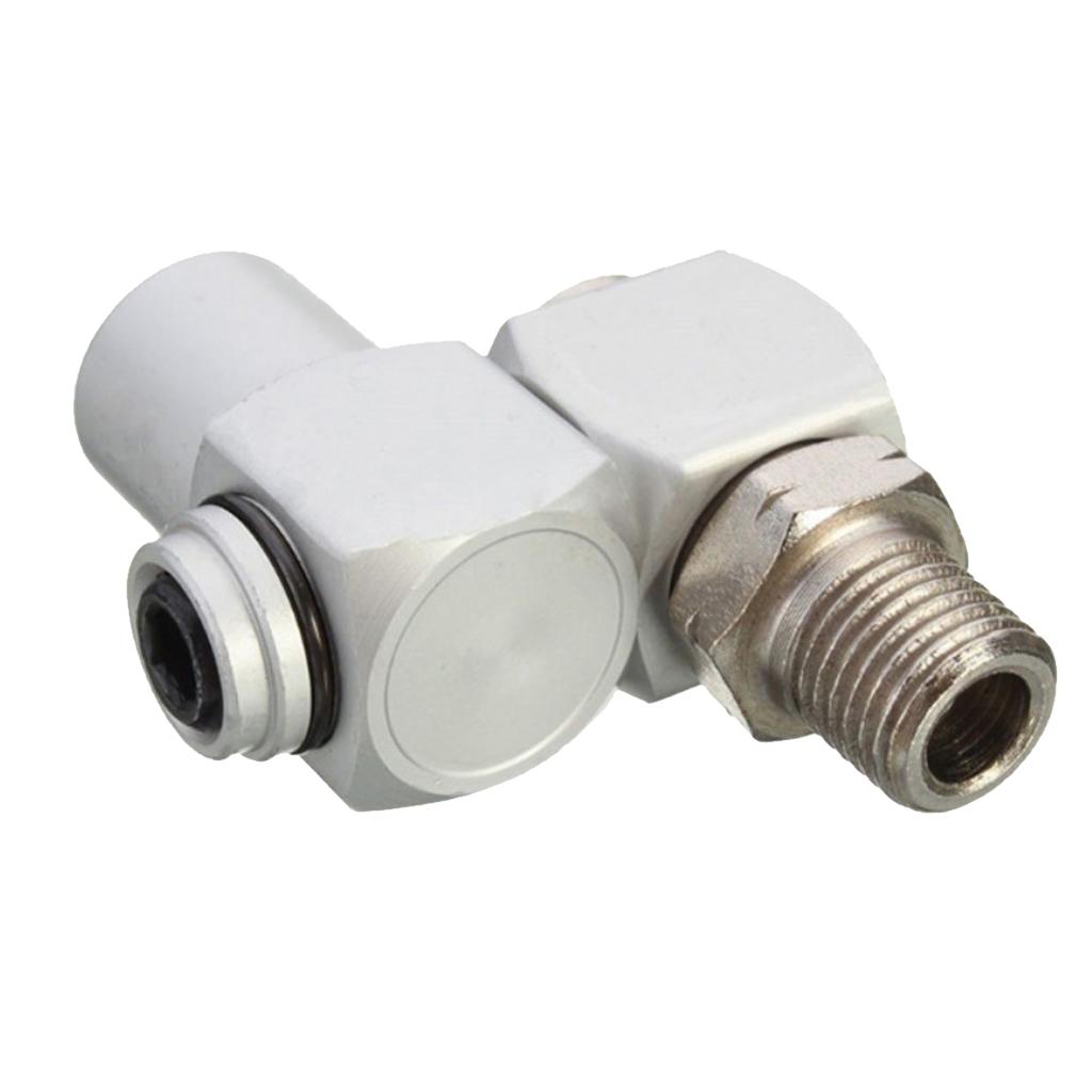 1/4 Đa Năng Bằng Khí Nén Cổng Kết Nối Không Ống Adapter 360 Độ Dụng Cụ
