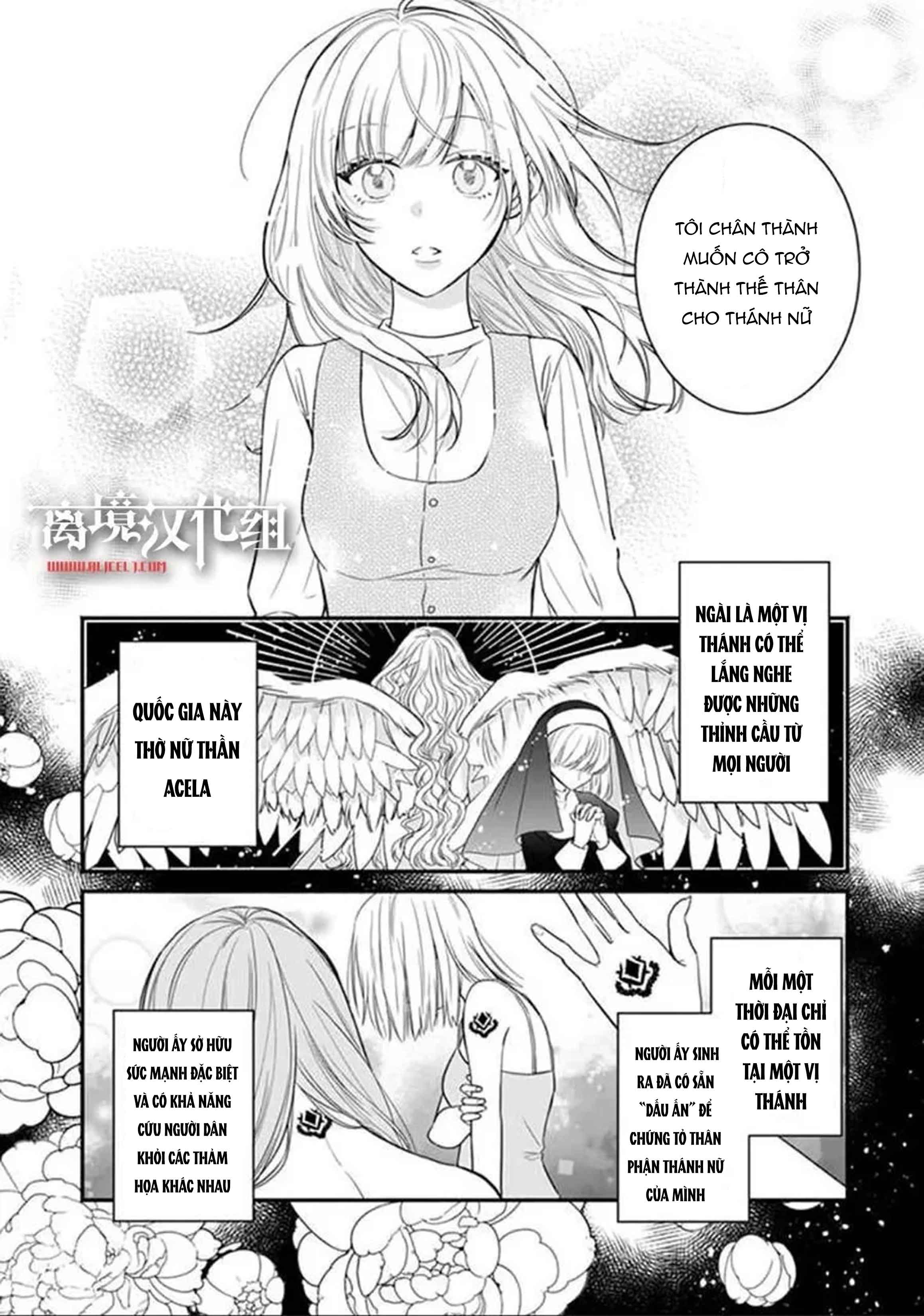 quá trình thánh nữ giả tạo được tôn lên làm thần chapter 1.1 14