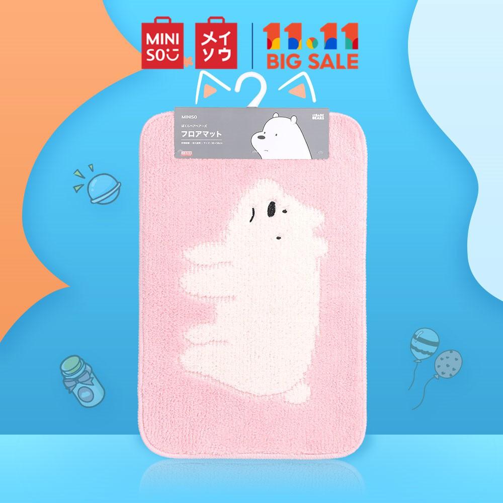 Thảm chân Miniso We Bare Bears - Cartoon (Hồng)