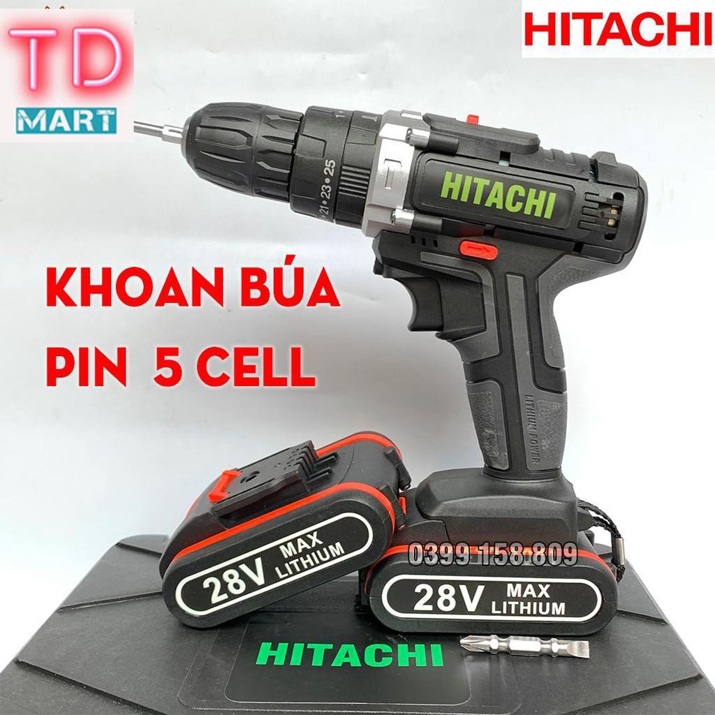 MÁY KHOAN PIN HITACHI 28V 3 chức năng ( có búa ) khoan tường