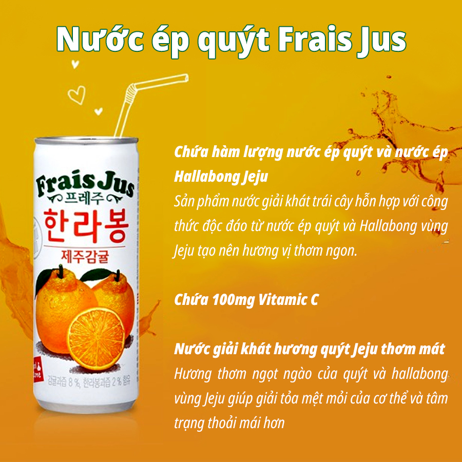 Nước ép quýt Frais Jus - Frais Jus Hallabong 240 ml