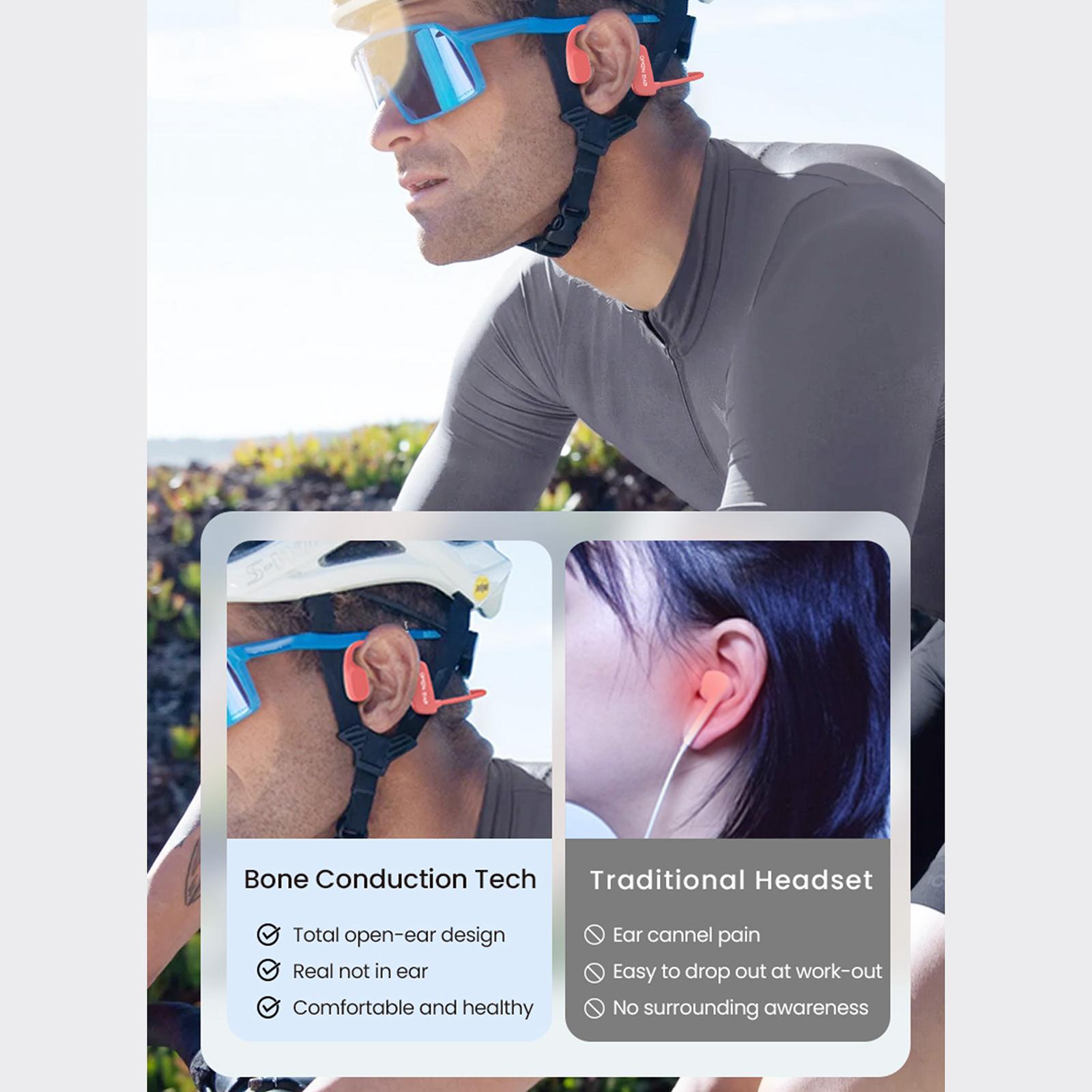 Headphone Open Ear Headphones Portable Earphone for Travel Hiking Workout