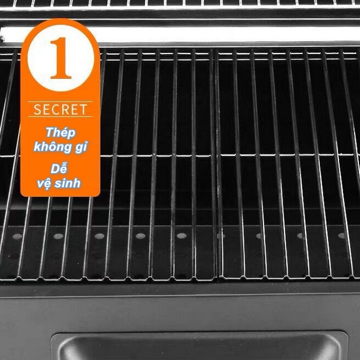 Bếp Nướng Than BBQ Sân Vườn cho gia đình BBQ HEAT EVENLY USA Party