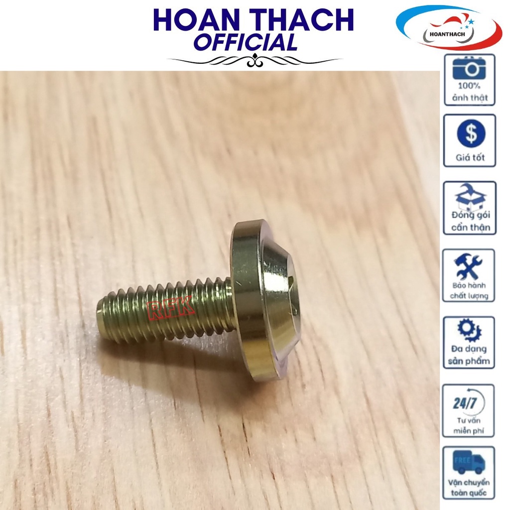 Ốc Gr5 Titan Dù 6L15 Vàng Dùng cho nhiều dòng xe SP016339 (giá 1 con)