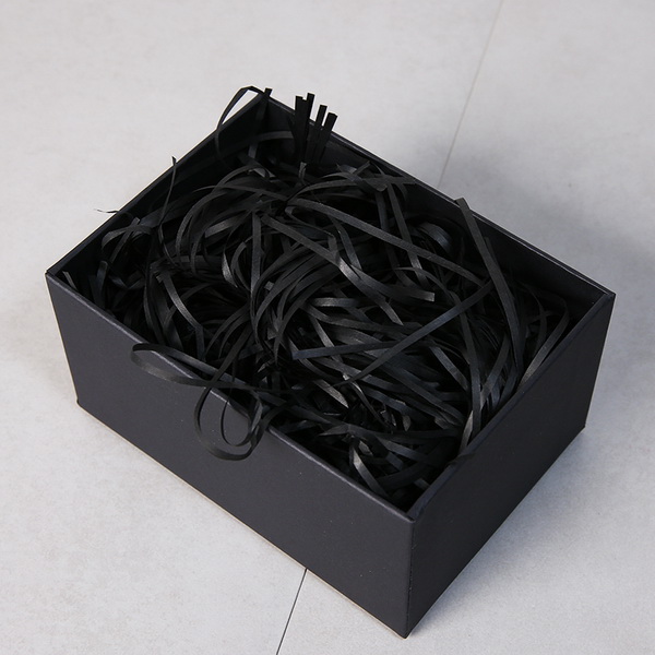 0,5kg giấy rơm, giấy sợi lót hộp quà, trang trí hộp quà tặng màu đen