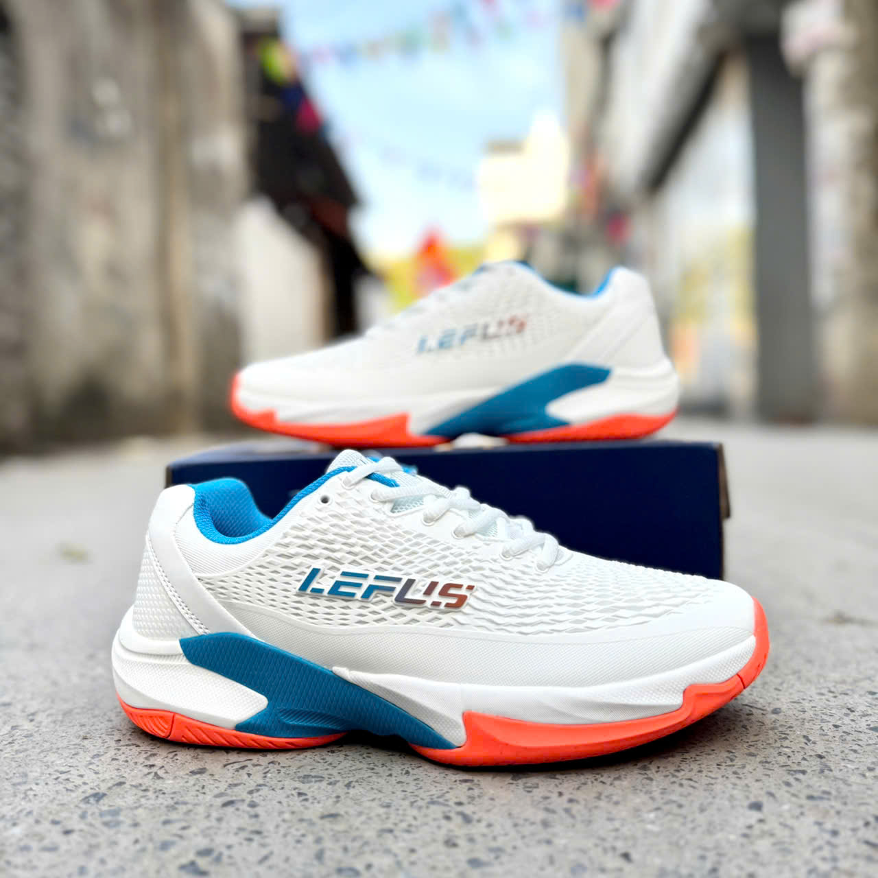 [Size 36-44] Giày càu lông, bóng chuyền Nam/Nữ Lefus L033 - đế kếp, da PU cày mọi mặt sân rất bền