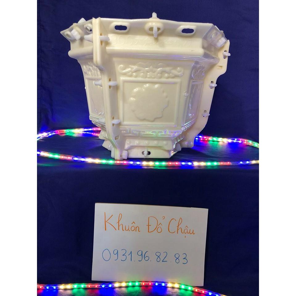 Khuôn chậu cảnh lục giác 30cm nhựa ABS có lòng trong