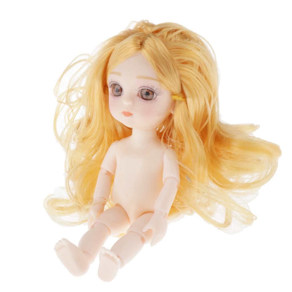 Movable  13 Joints Doll  Body Painting  DIY with Blond
