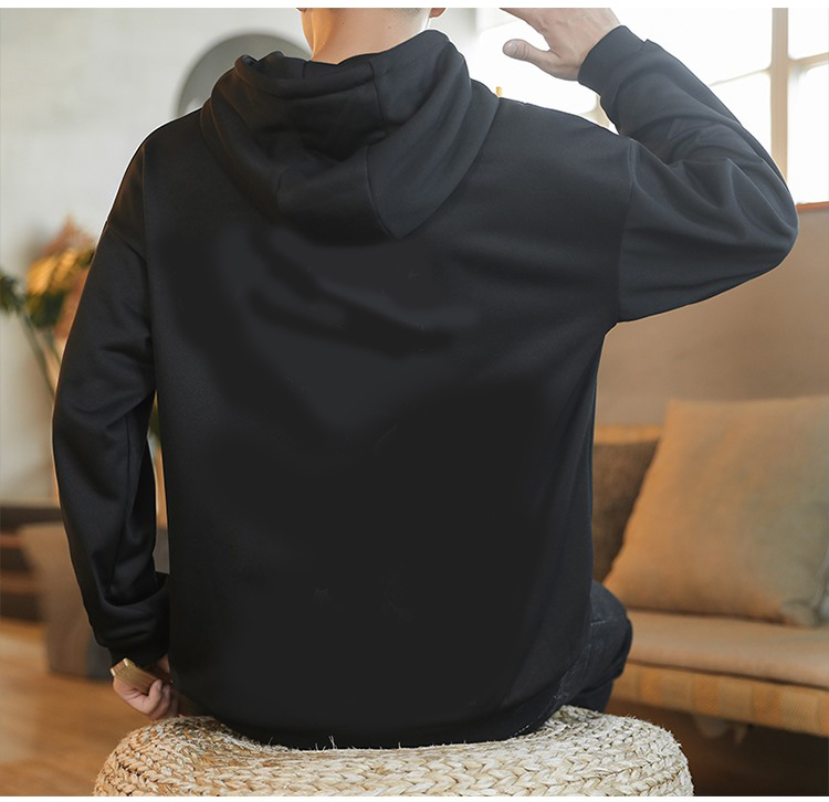 Hoodie MinishopVN  Nỉ Trơn Có Nón Dáng Vừa Kiểu Chui Đầu Thời Trang Basic Dễ Phối Đồ