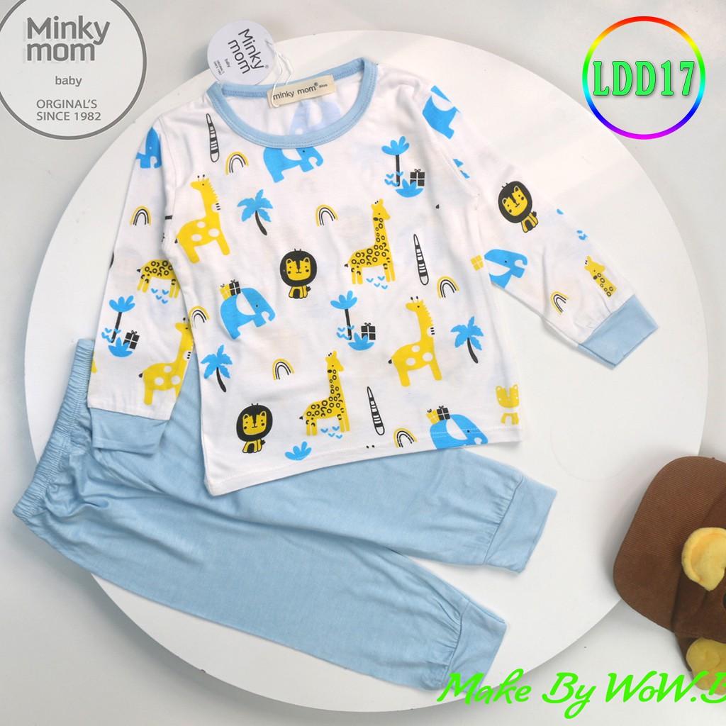 Bộ Dài Tay Cho Bé LDD17 Đồ Bộ Thun Lạnh Cao Cấp Mềm Mịn Thoáng Mát Hàng Chuẩn Loại 1 MINKY MOM Dễ Chịu, Thoải Mái Cho Bé