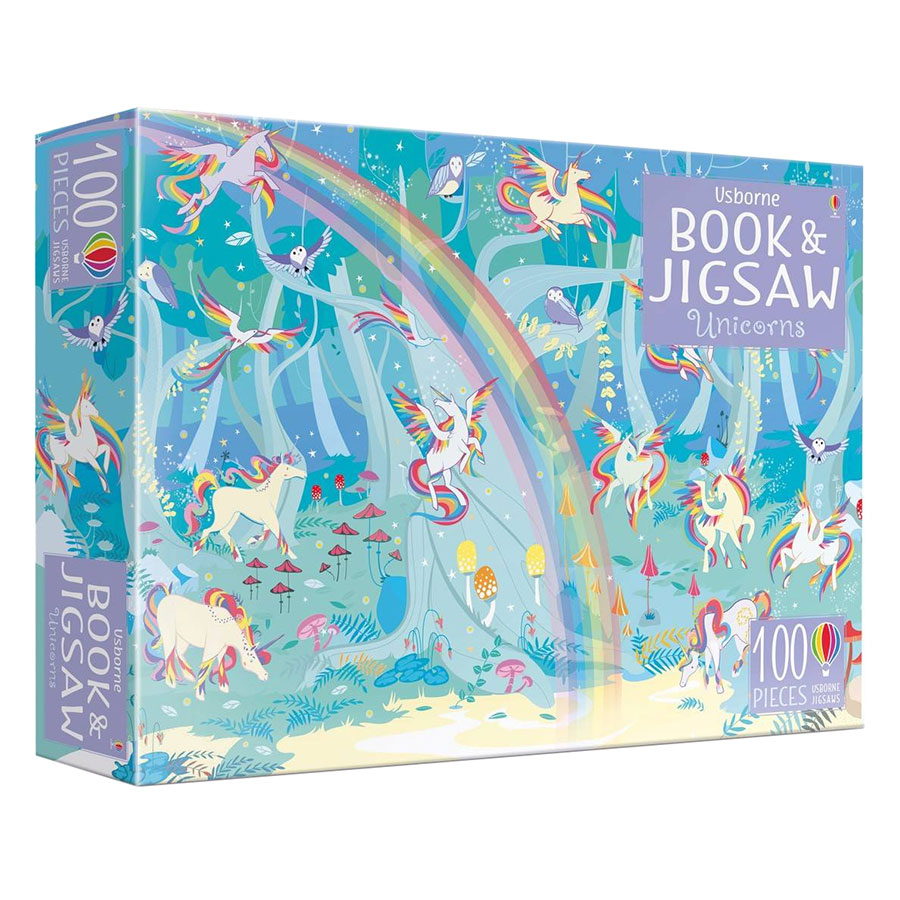 Usborne Unicorns Sticker Book and Jigsaw Unicorns