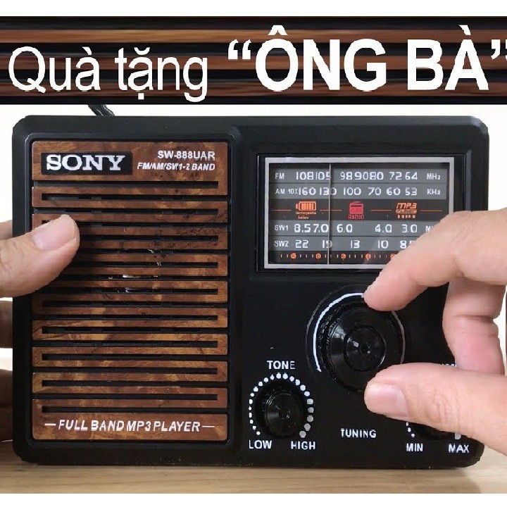 ĐÀI Radio FM SW-999URT FM USB Thẻ Nhớ phong cách cổ điển QUÀ TẶNG CHO NGƯỜI THÂN YÊU-Hàng Chính Hãng